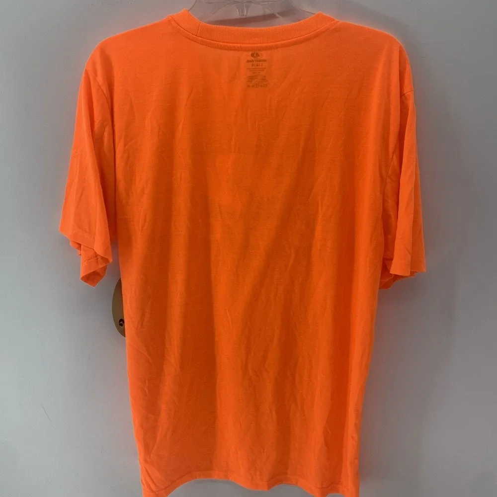 New Mossy Oak Blaze Orange With Camo Graphic Lightweight T Shirt Size Large